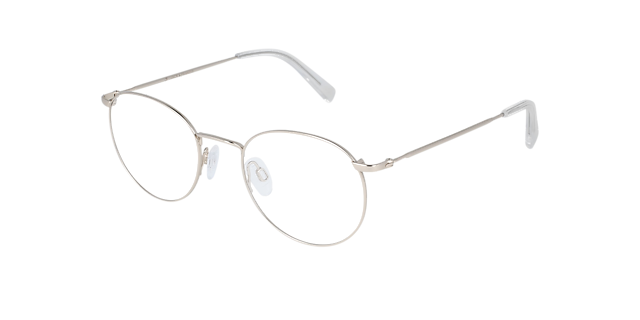 Ceo Platinum Silver Titanium TitaanEyeglass Frames van B24, Hoekweergave