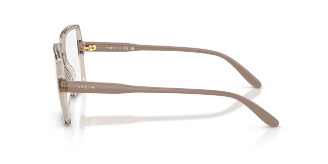 VO5702 Karamell transparent KunststoffEyeglass Frames von B24, Seitenansicht