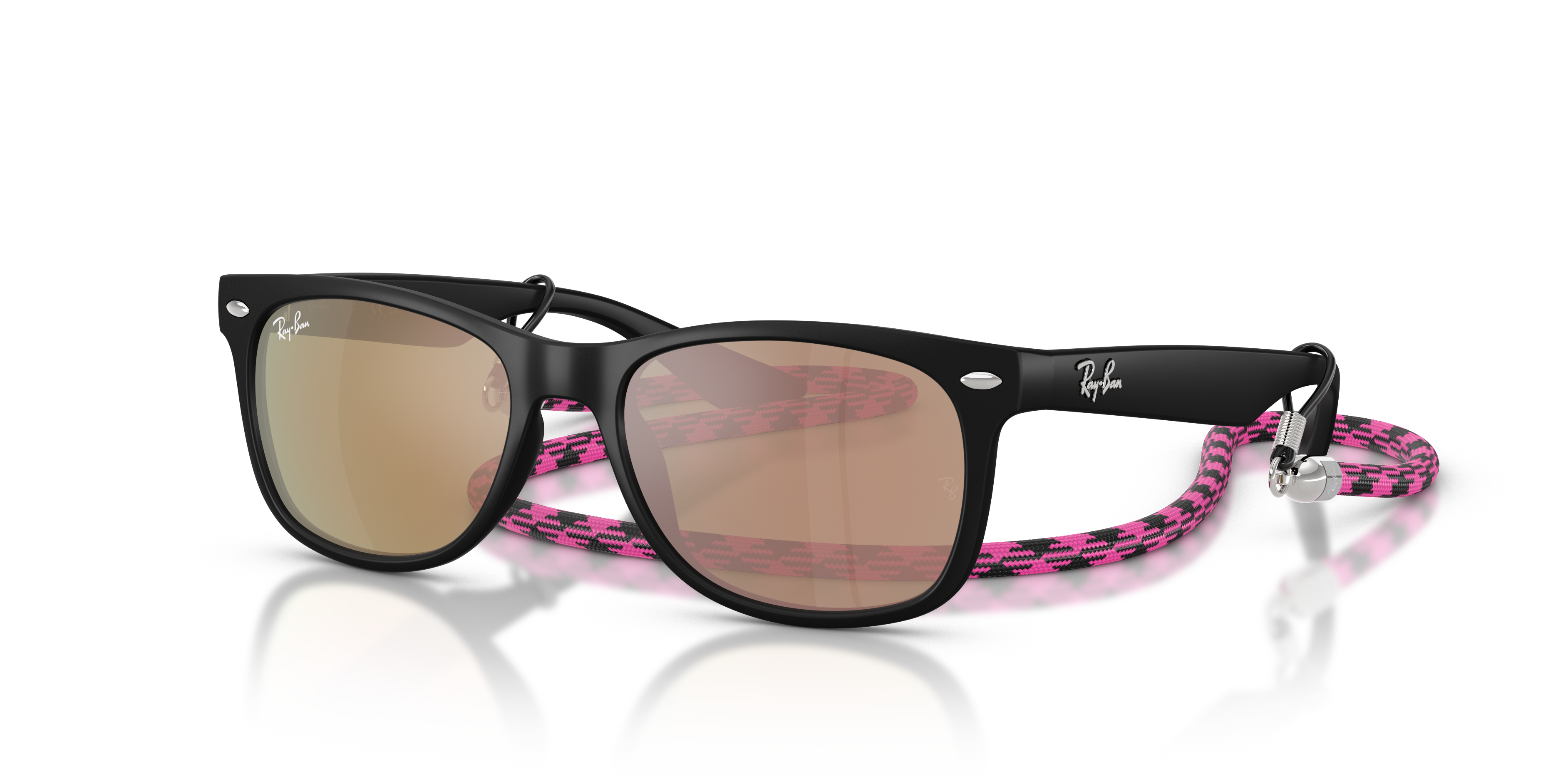 RB9052S Rubber Black KunststoffSunglass Frames von B24, Dreiviertelansicht