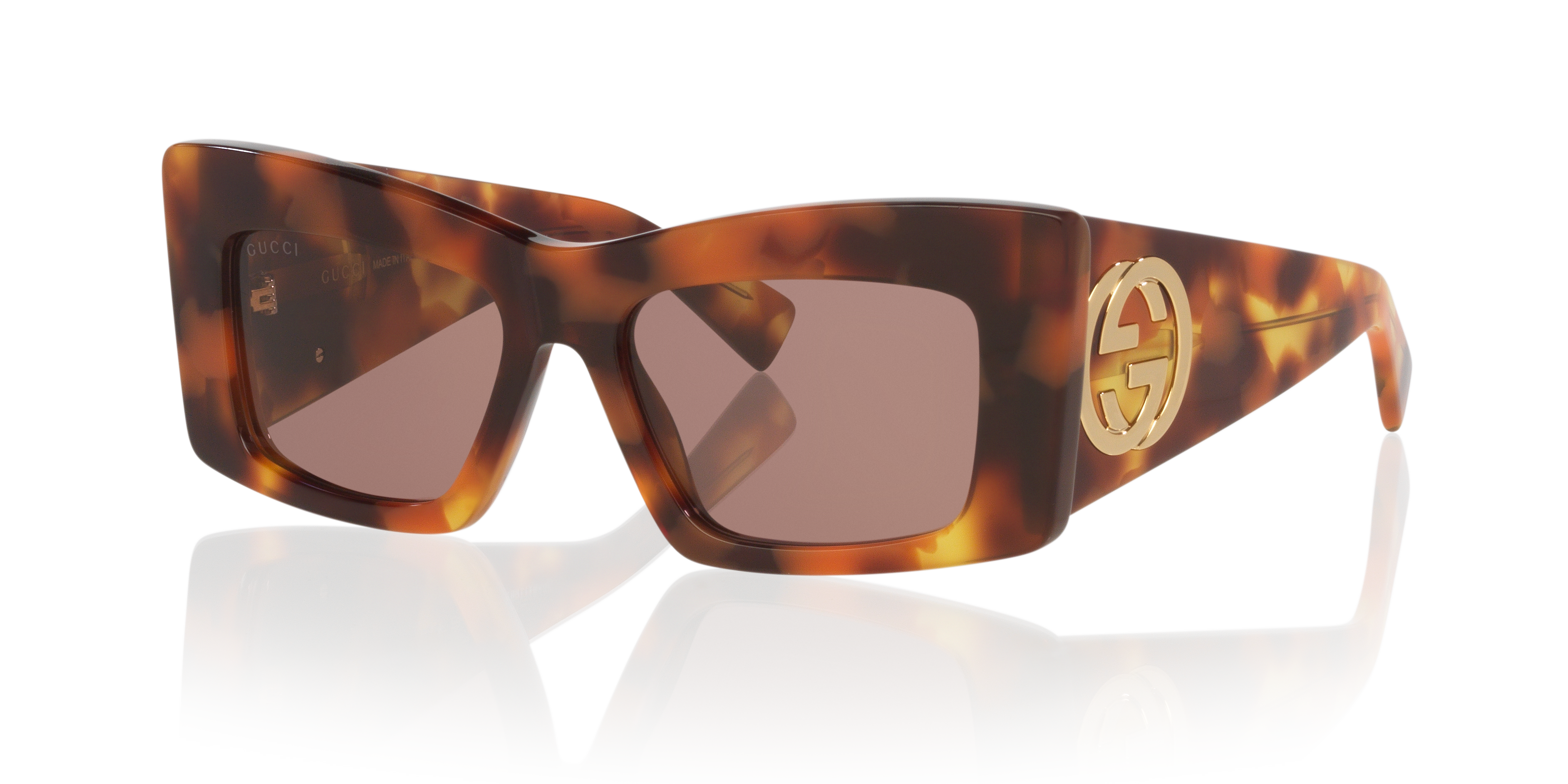 GG1842S Tortoise Blonde AcetatSunglass Frames von B24, Dreiviertelansicht