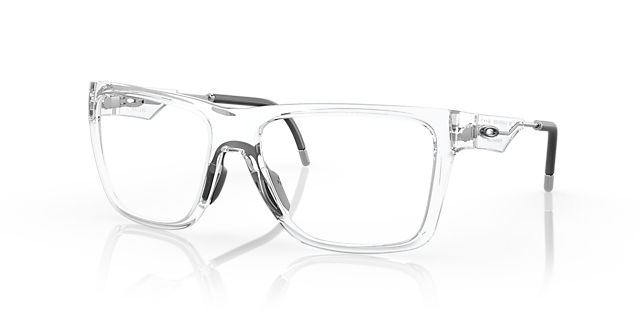 NXTLVL Glanzend transparant KunststofEyeglass Frames van B24, Hoekweergave