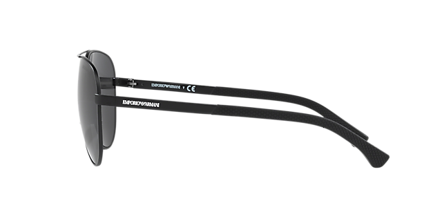 EA2059 Matzwart MetaalSunglass Frames van B24, Zijaanzicht