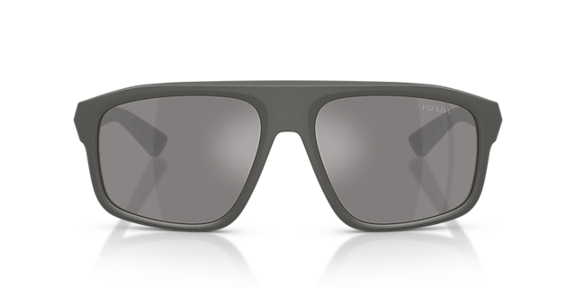 PS B02S Metal Grey KunststoffSunglass Frames von B24, Vorderansicht