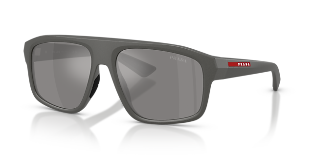 PS B02S Metal Grey KunststoffSunglass Frames von B24, Dreiviertelansicht