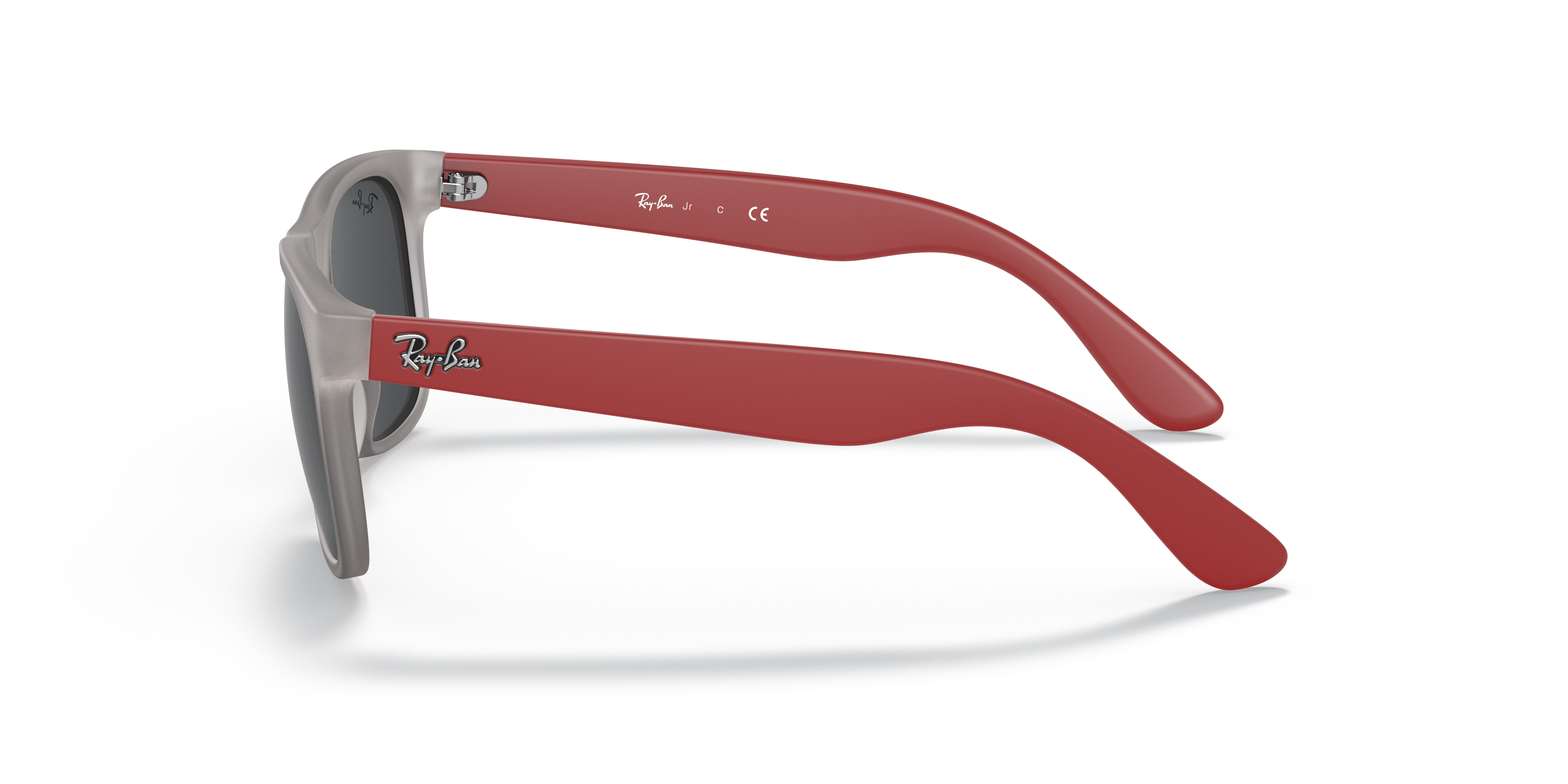 RB9069S Transparant grijs KunststofSunglass Frames van B24, Zijaanzicht