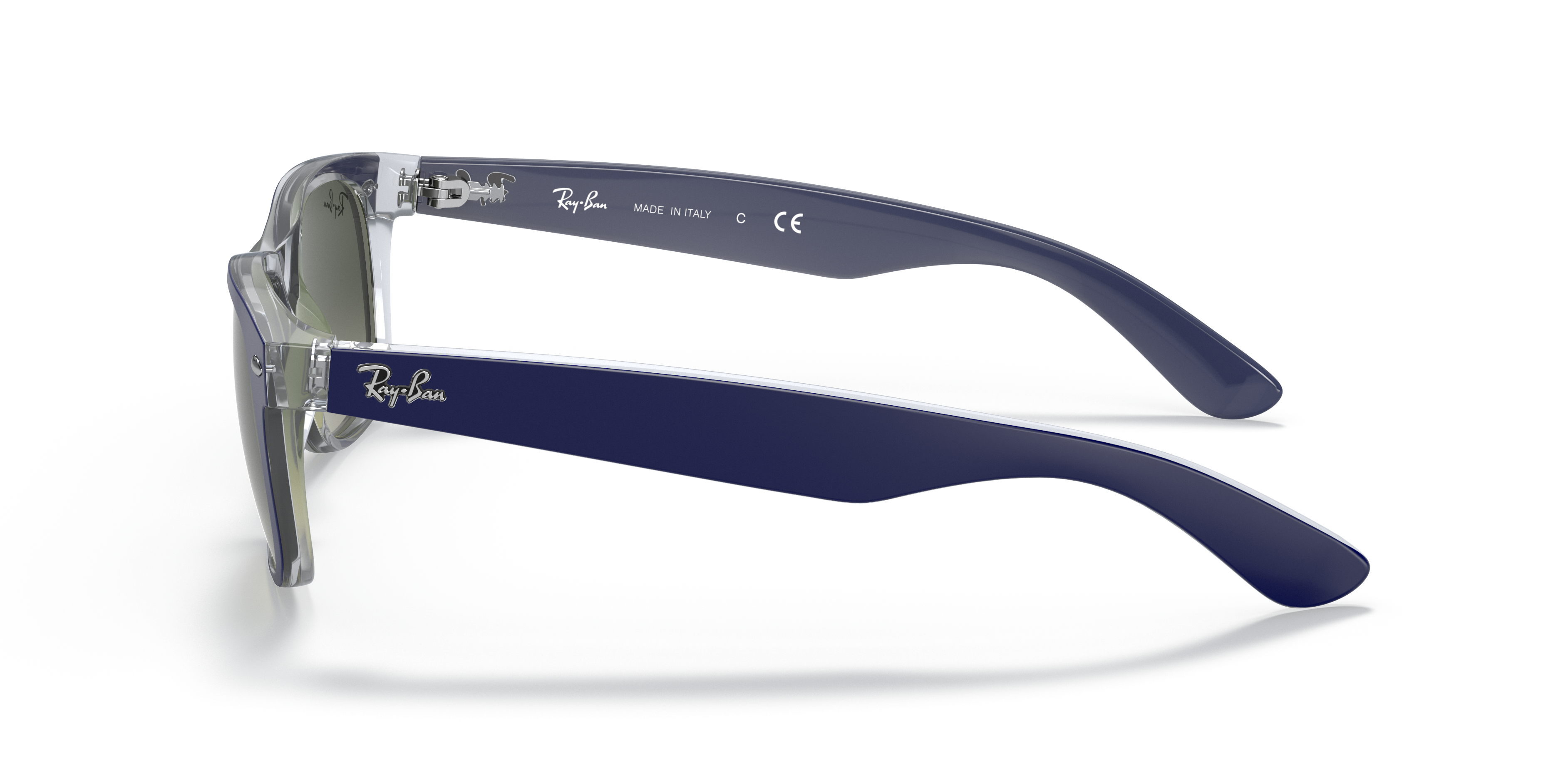 RB2132 Blau KunststoffSunglass Frames von B24, Seitenansicht