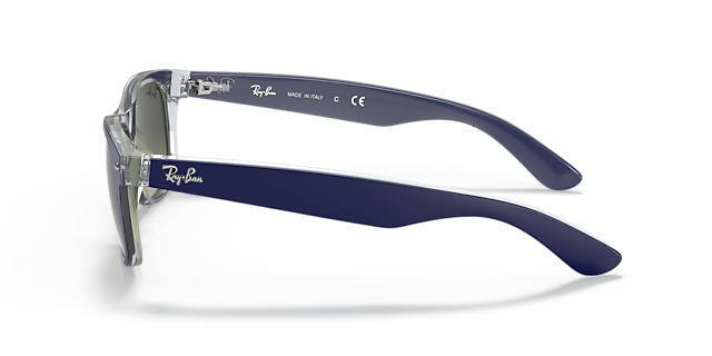 RB2132 Blauw KunststofSunglass Frames van B24, Zijaanzicht