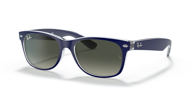RB2132 Blauw KunststofSunglass Frames van B24, Hoekweergave