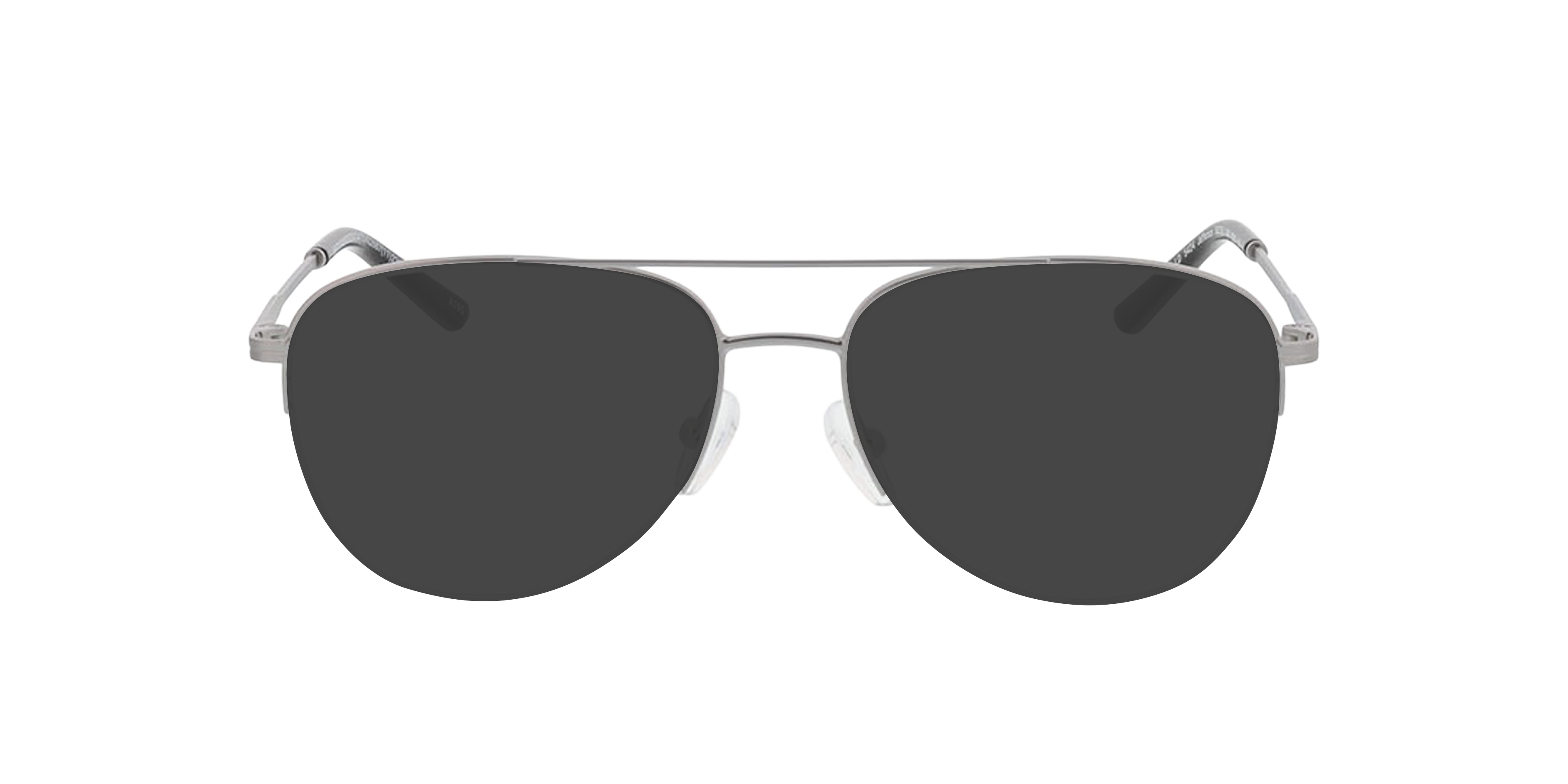 Jefferson Matt Silver  &  Black MetallEyeglass Frames von B24, mit getönten Gläsern