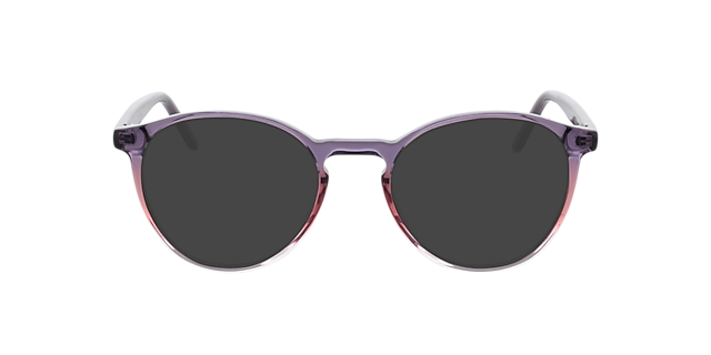 June Kristal paars roze  &  paars AcetaatEyeglass Frames van B24, met getinte lenzen