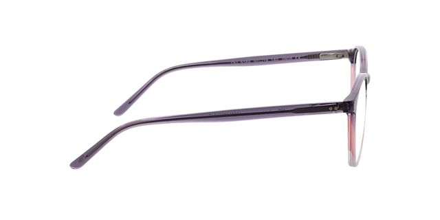 June Kristal paars roze  &  paars AcetaatEyeglass Frames van B24, Zijaanzicht