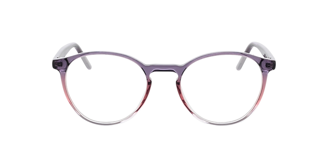 June Kristal paars roze  &  paars AcetaatEyeglass Frames van B24, Vooraanzicht