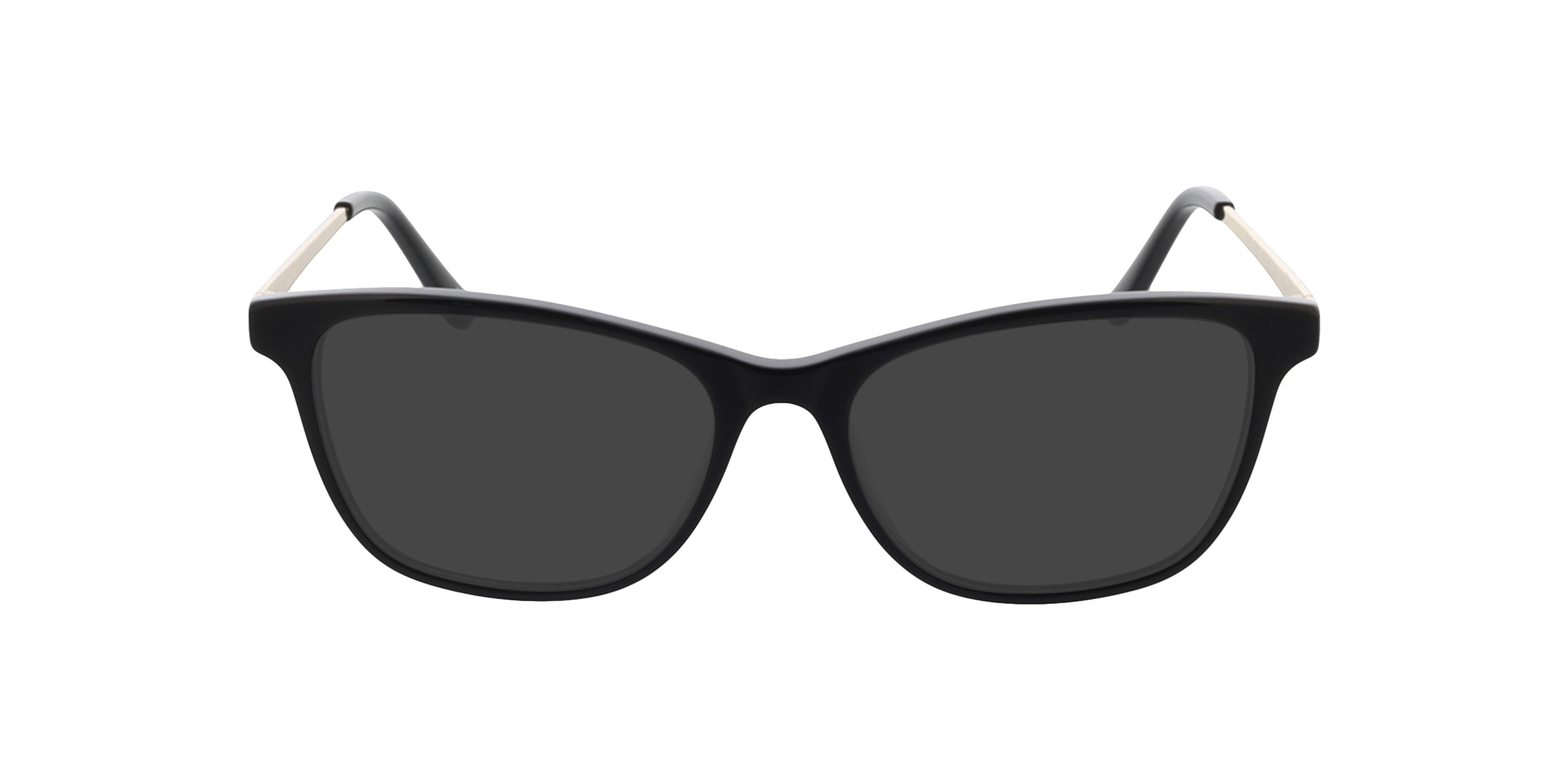 Lola Zwart & goud AcetaatEyeglass Frames van B24, met getinte lenzen