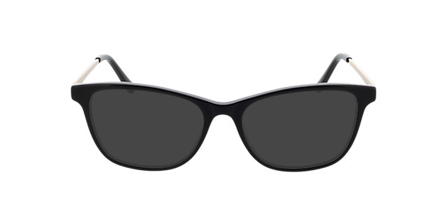 Lola Zwart & goud MetaalEyeglass Frames van B24, met getinte lenzen