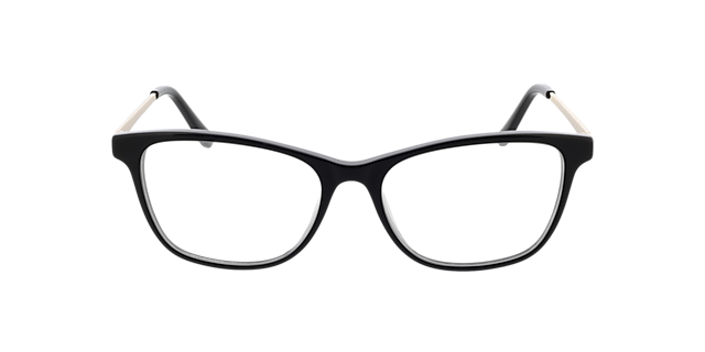 Lola Zwart & goud MetaalEyeglass Frames van B24, Vooraanzicht