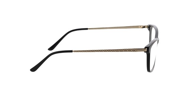 Lola Zwart & goud MetaalEyeglass Frames van B24, Zijaanzicht