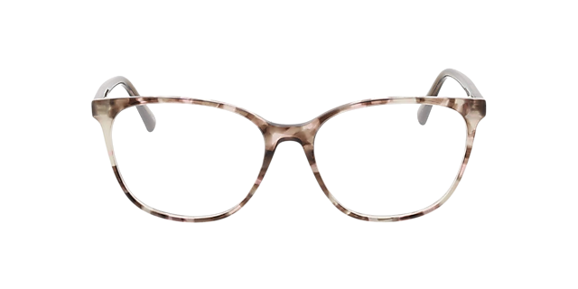 Samantha Gestippeld bruin roze Havana AcetaatEyeglass Frames van B24, Vooraanzicht