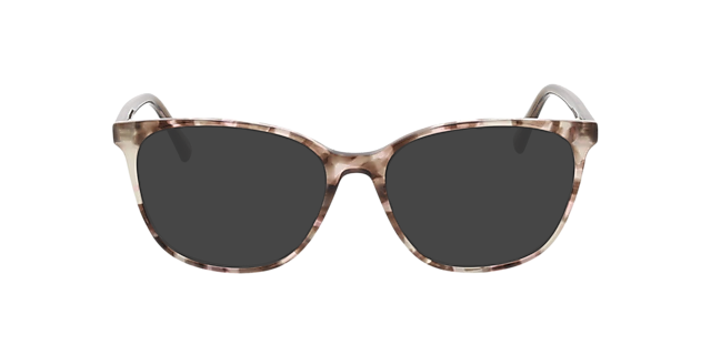 Samantha Gestippeld bruin roze Havana AcetaatEyeglass Frames van B24, met getinte lenzen