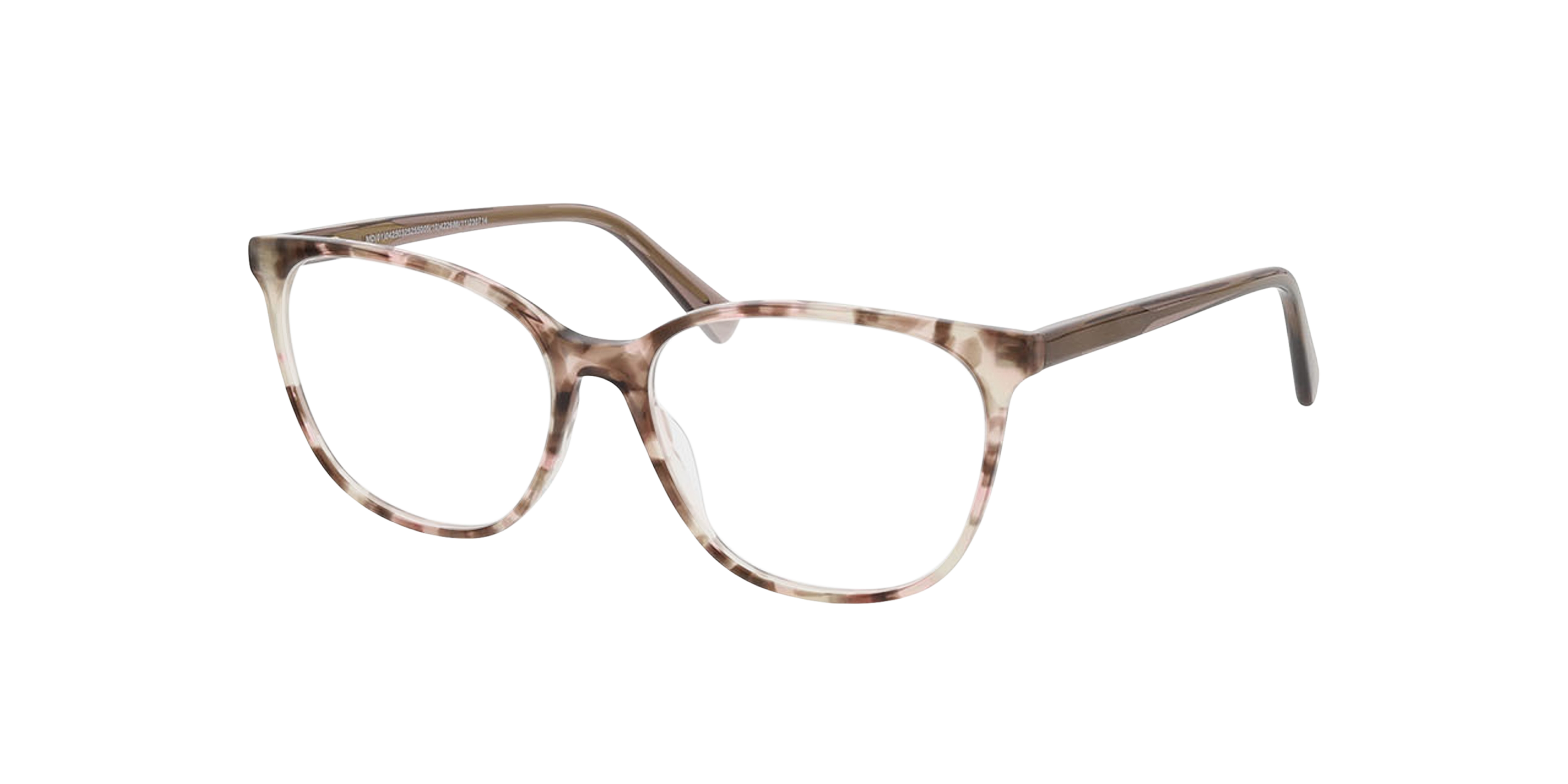 Samantha Gestippeld bruin roze Havana AcetaatEyeglass Frames van B24, Hoekweergave