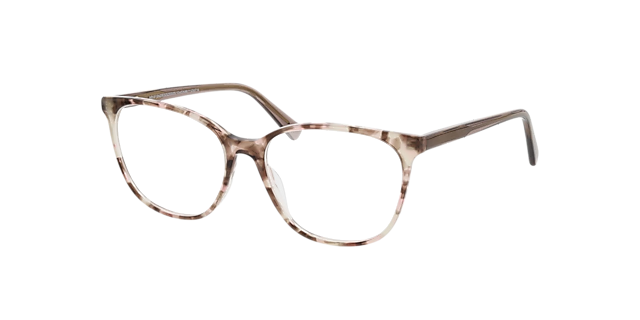 Samantha Gestippeld bruin roze Havana AcetaatEyeglass Frames van B24, Hoekweergave