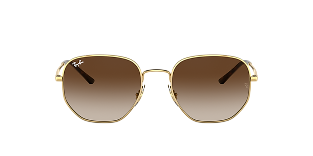 RB3682 Arista Gold MetallSunglass Frames von B24, mit getönten Gläsern