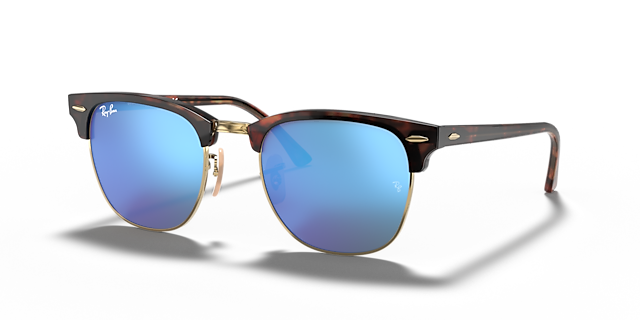 RB3016 Havana auf Gold AcetatSunglass Frames von B24, Dreiviertelansicht