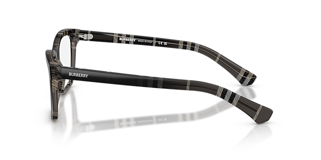 BE2440 Grey Check AcetatEyeglass Frames von B24, Seitenansicht