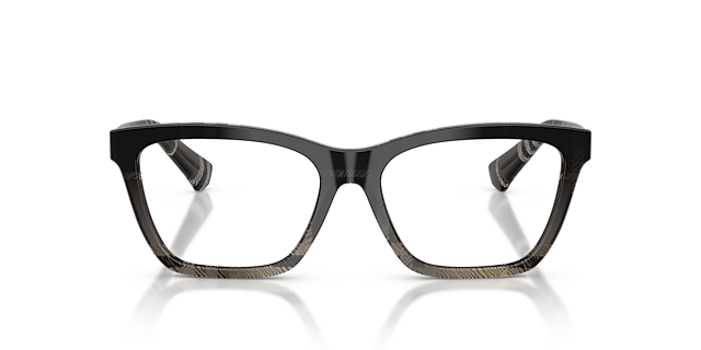 BE2440 Grey Check AcetatEyeglass Frames von B24, Vorderansicht