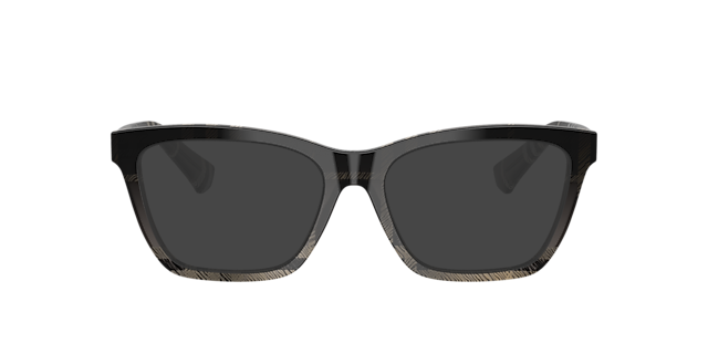 BE2440 Grey Check AcetatEyeglass Frames von B24, mit getönten Gläsern