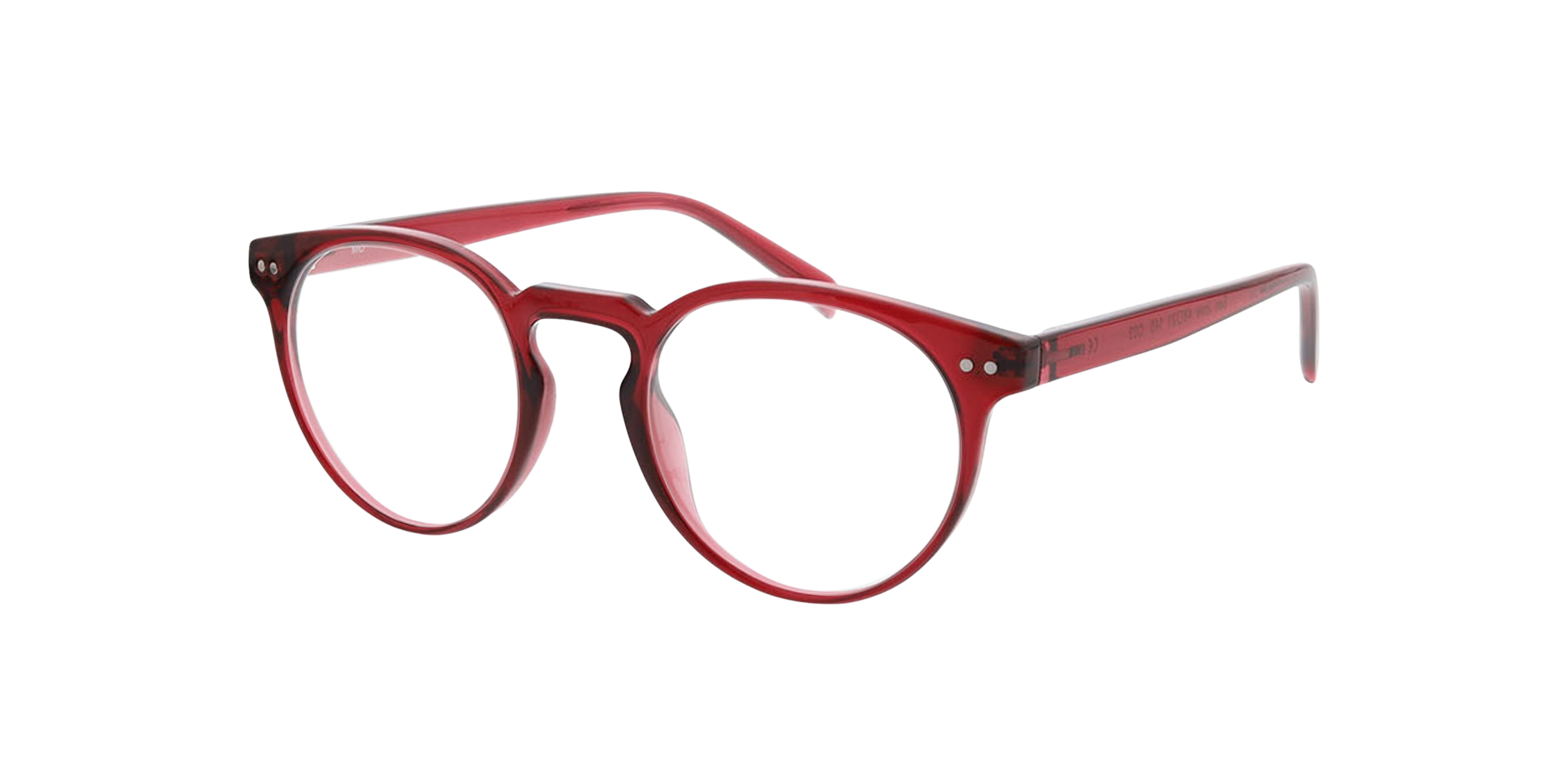 San Jose Kristalrood KunststofEyeglass Frames van B24, Hoekweergave