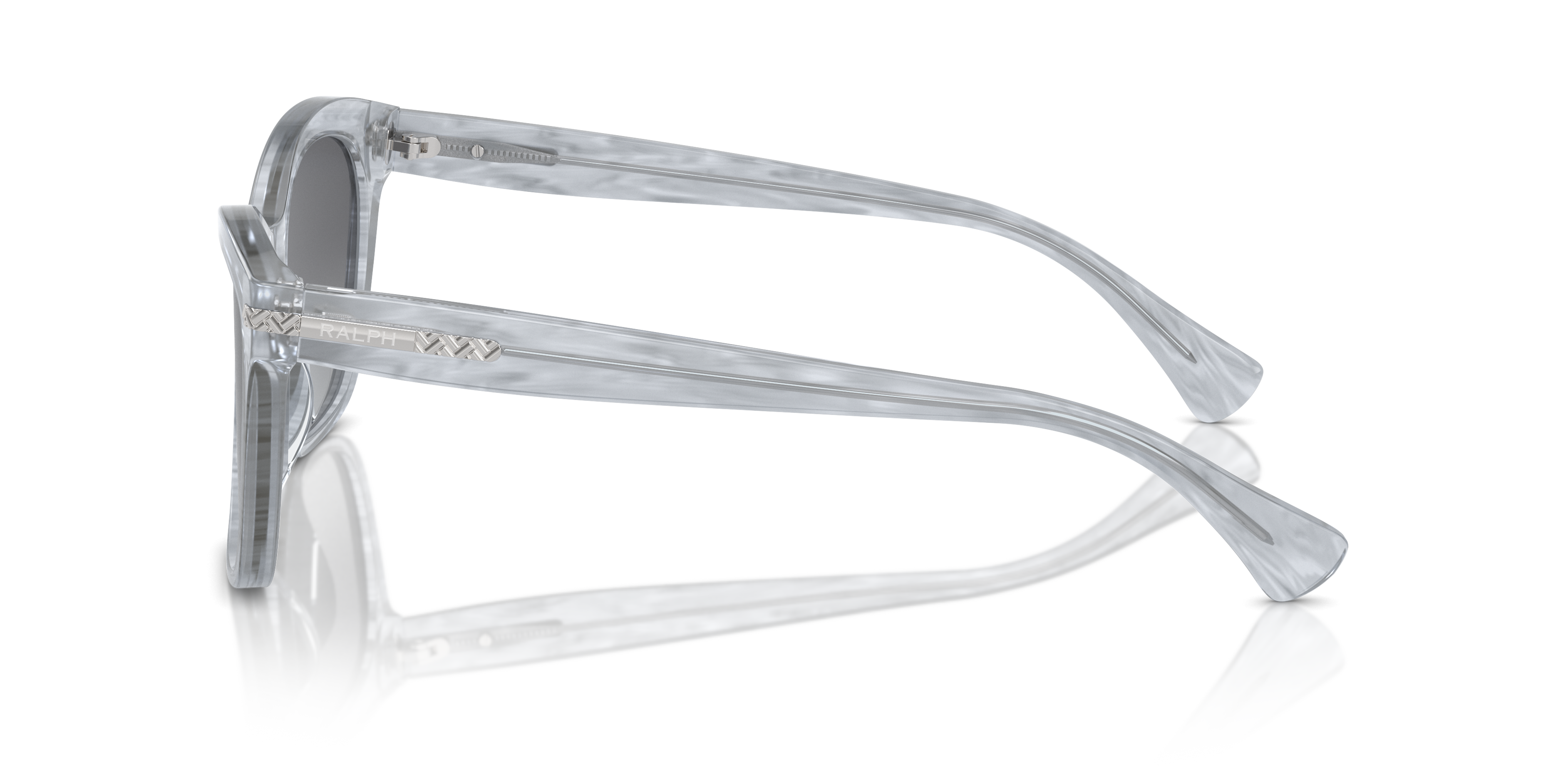 RA5310U Grijs gestreept AcetaatSunglass Frames van B24, Zijaanzicht