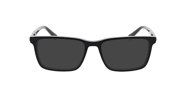 Lenny Zwart & donker gunmetal AcetaatEyeglass Frames van B24, met getinte lenzen