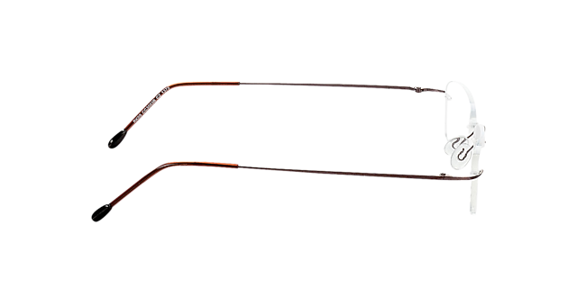 Davos Braun TitanEyeglass Frames von B24, Seitenansicht