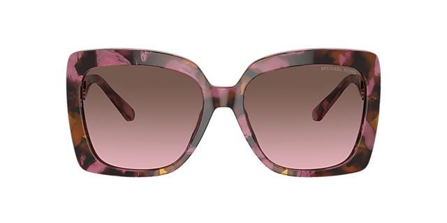 MK2213 Plum Graphic Tortoise AcetatSunglass Frames von B24, mit getönten Gläsern