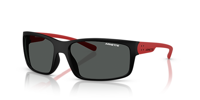 AN4242 Matt Schwarz KunststoffSunglass Frames von B24, Dreiviertelansicht