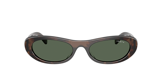 VO5695SU Milky Brown Havana AcetatSunglass Frames von B24, mit getönten Gläsern