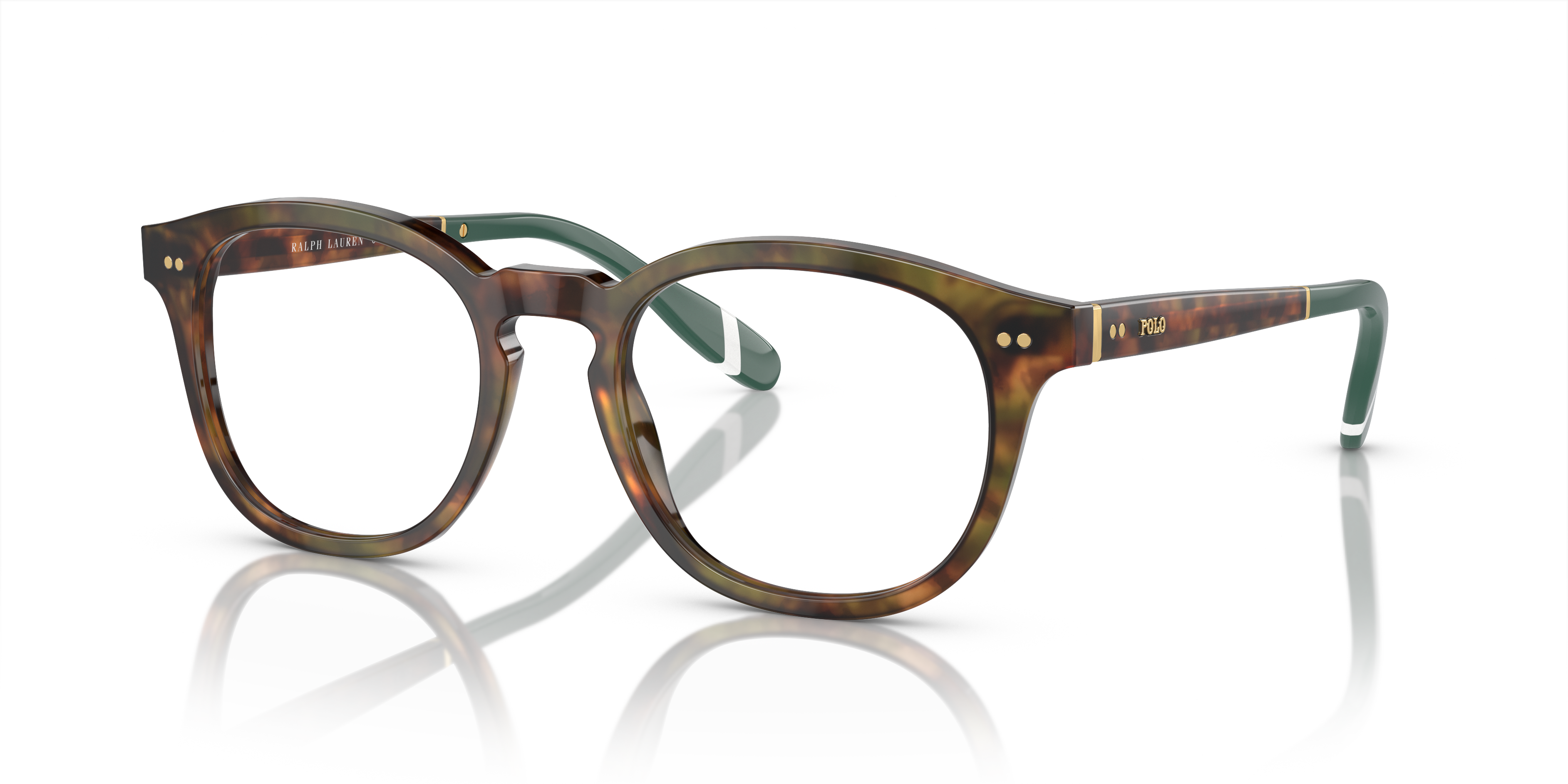 PH2267 Glanzend bruin tortoise AcetaatEyeglass Frames van B24, Hoekweergave