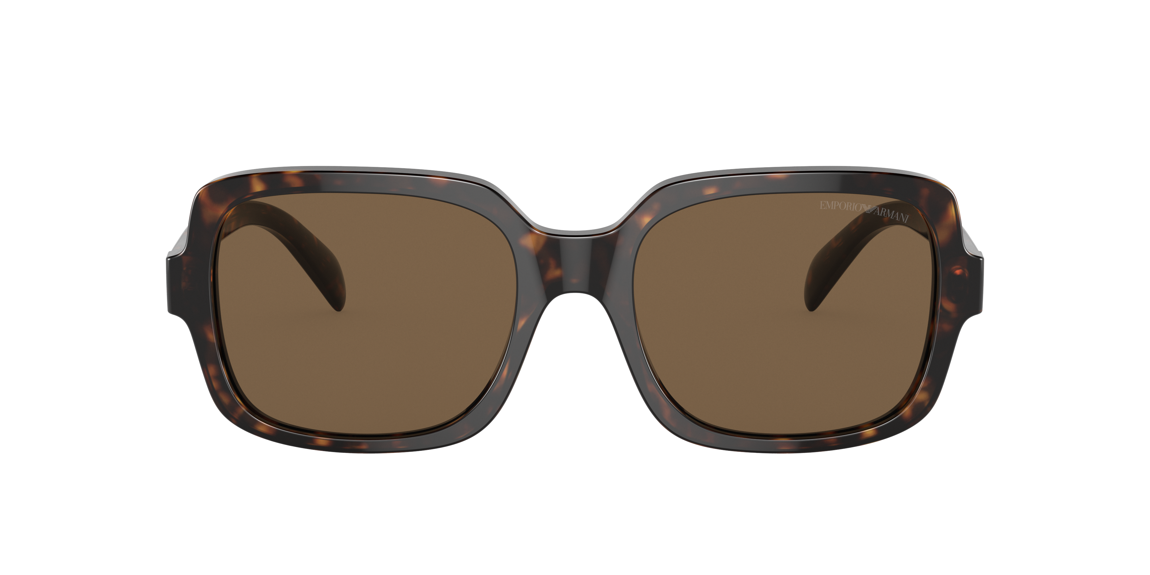 EA4195 Glanzend Havana AcetaatSunglass Frames van B24, met getinte lenzen