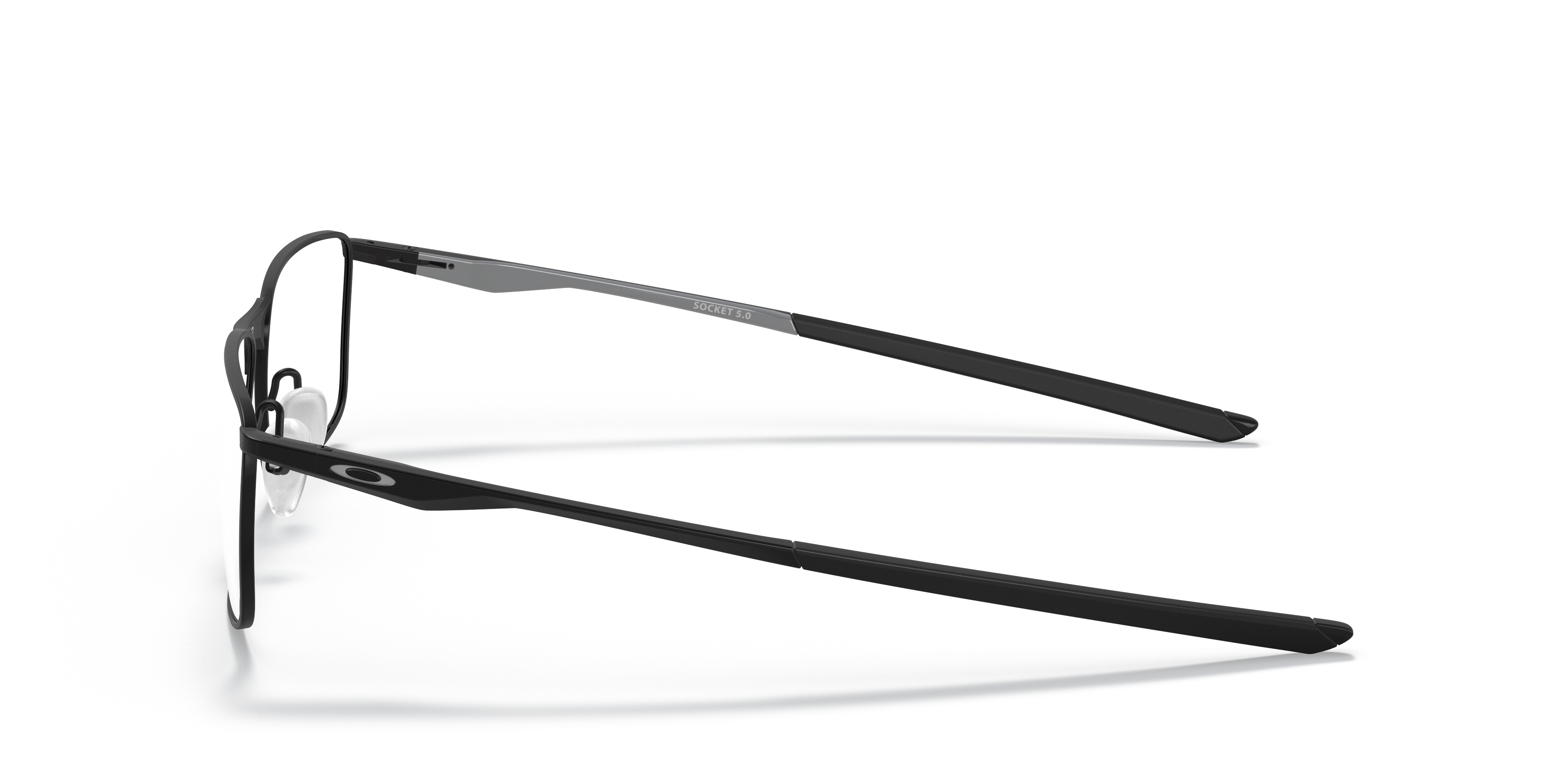 Socket 5.0 Satijnglans zwart MetaalEyeglass Frames van B24, Zijaanzicht