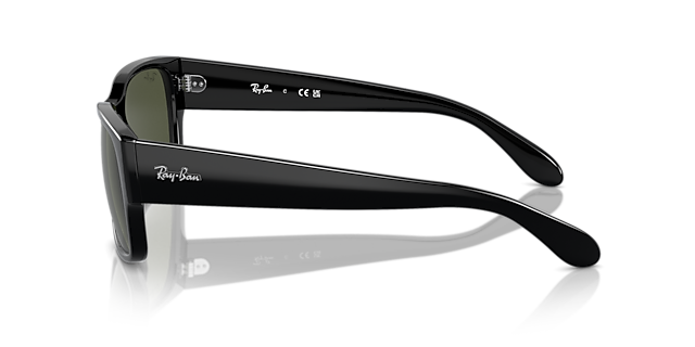 RB4388 Zwart KunststofSunglass Frames van B24, Zijaanzicht