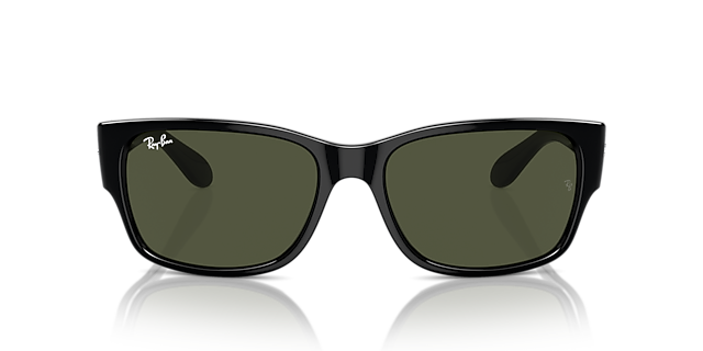 RB4388 Zwart KunststofSunglass Frames van B24, Vooraanzicht