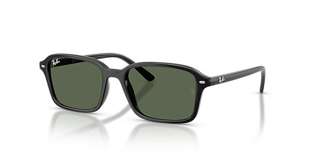 RB9131S Zwart KunststofSunglass Frames van B24, Hoekweergave