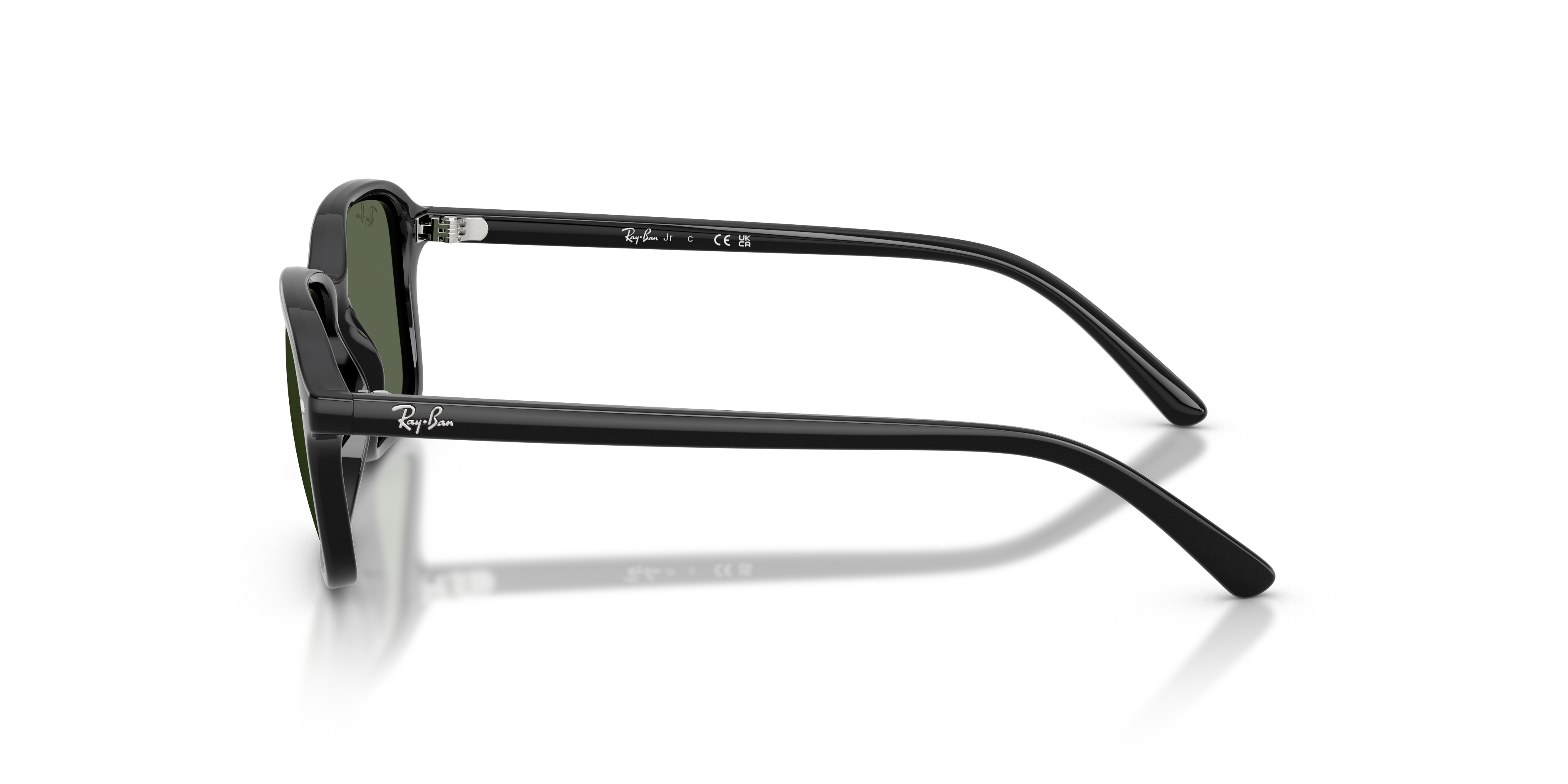 RB9131S Zwart KunststofSunglass Frames van B24, Zijaanzicht