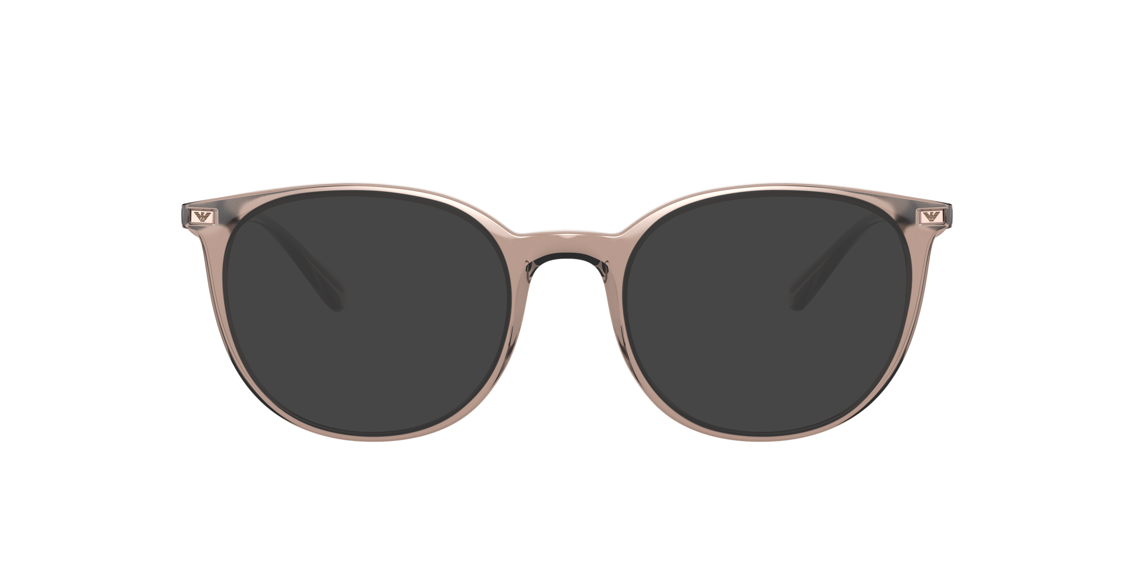 EA3168 Glanzend transparant toendra KunststofEyeglass Frames van B24, met getinte lenzen