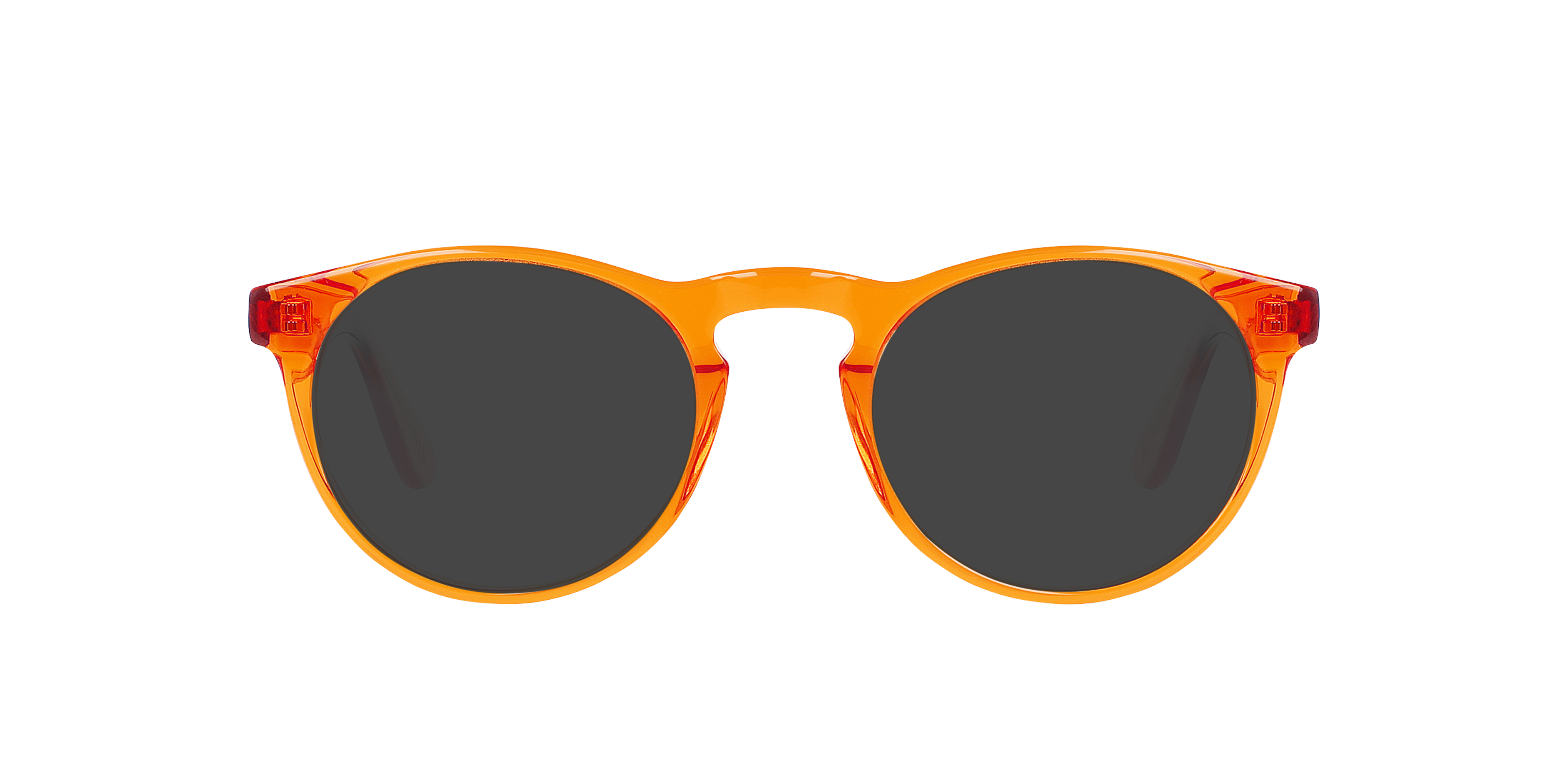 Steven S. Crystal Orange AcetatEyeglass Frames von B24, mit getönten Gläsern