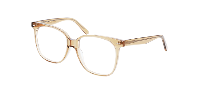 Big Mama Crystal Caramel AcetatEyeglass Frames von B24, Dreiviertelansicht