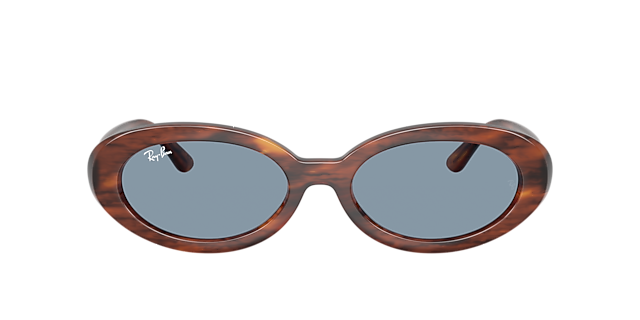 RB2223 Havana gestreift KunststoffSunglass Frames von B24, mit getönten Gläsern