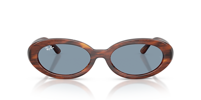 RB2223 Havana gestreift KunststoffSunglass Frames von B24, Vorderansicht