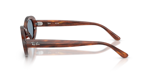 RB2223 Havana gestreift KunststoffSunglass Frames von B24, Seitenansicht