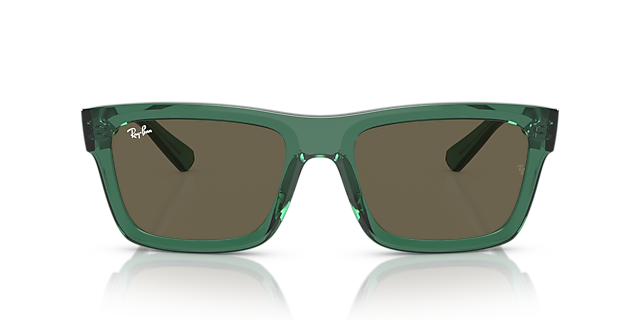 RB4396 Transparant groen KunststofSunglass Frames van B24, Vooraanzicht